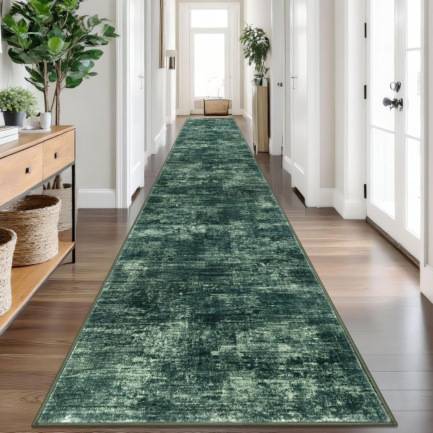 IOHOUZE Abstract Runner Rug 3x20 Ft for Hallways and Kitchens