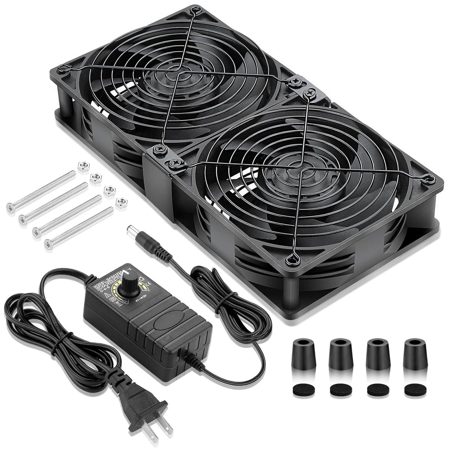 2 x 120mm Computer Fan for Enhanced Airflow and Cooling