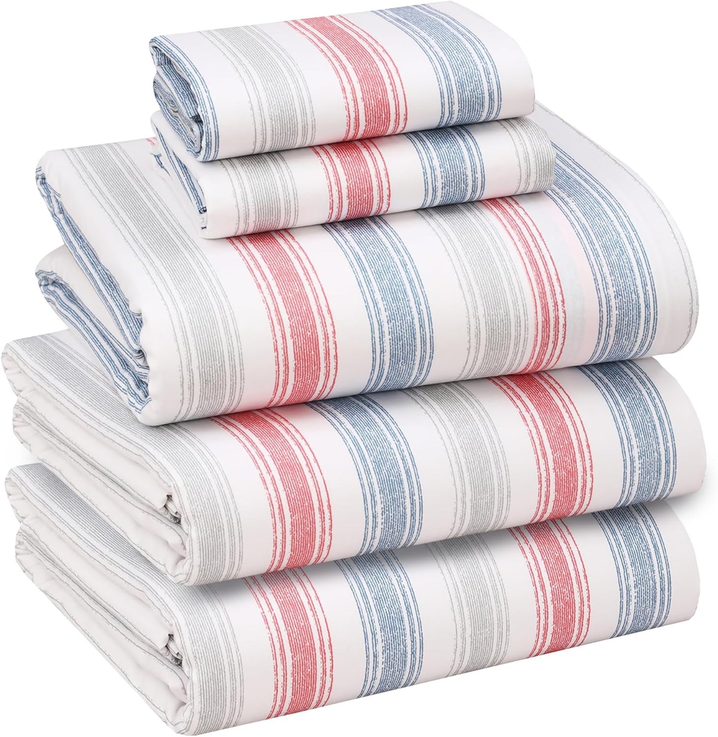 100% Cotton Split King Sheets Sets for Adjustable Bed Comfort