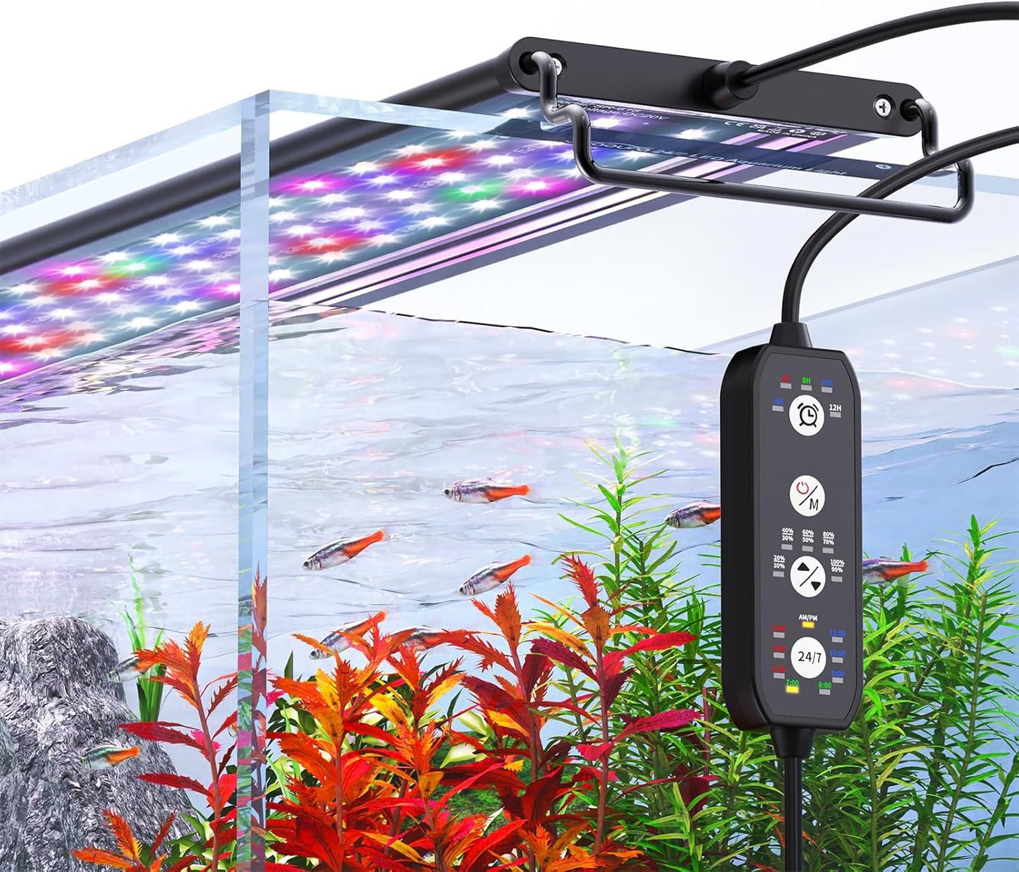 24/7 Mode LED Aquarium Light for Freshwater Tanks 30-36 in