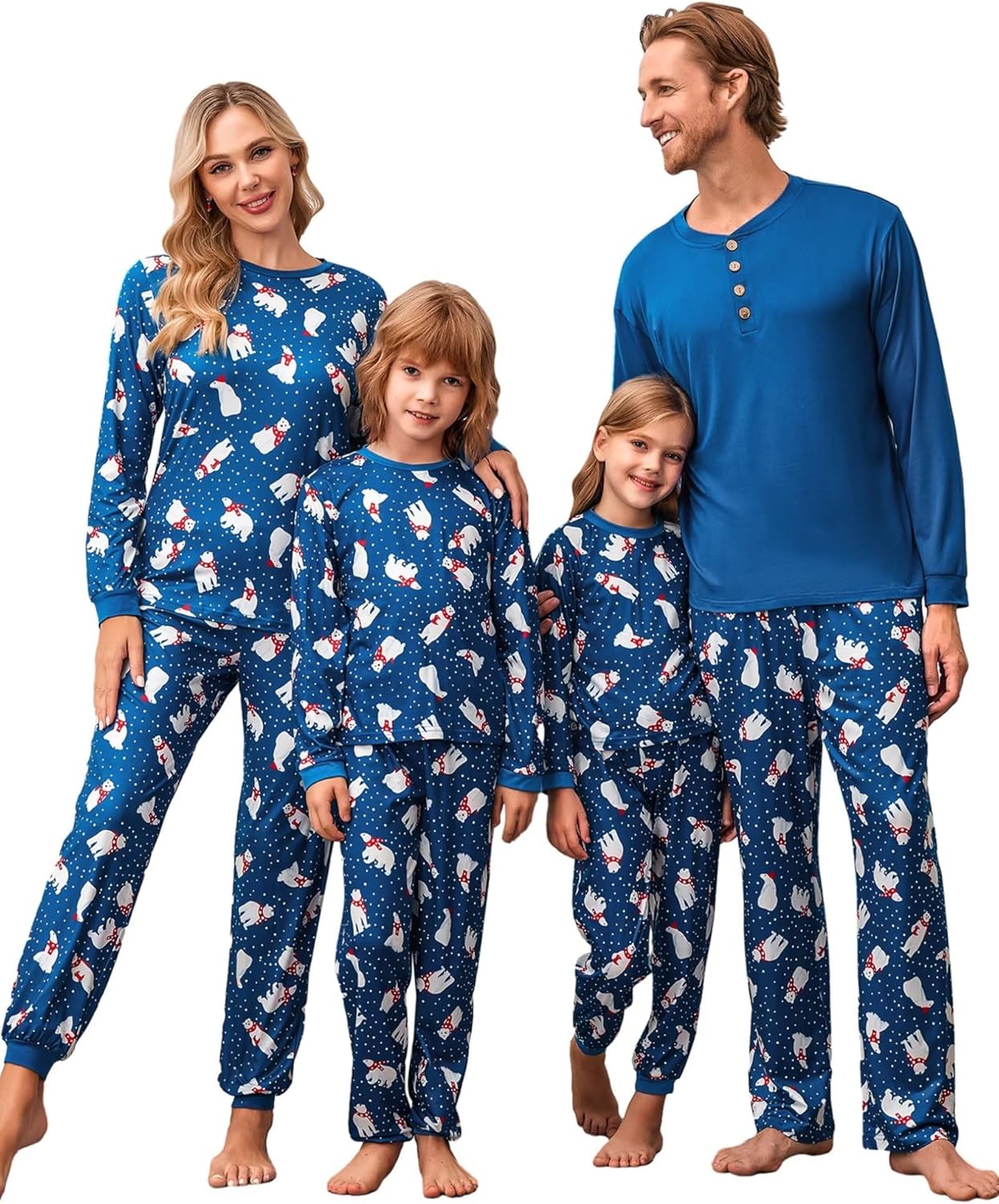 Ekouaer Family Christmas Pajamas Matching Sets for Everyone