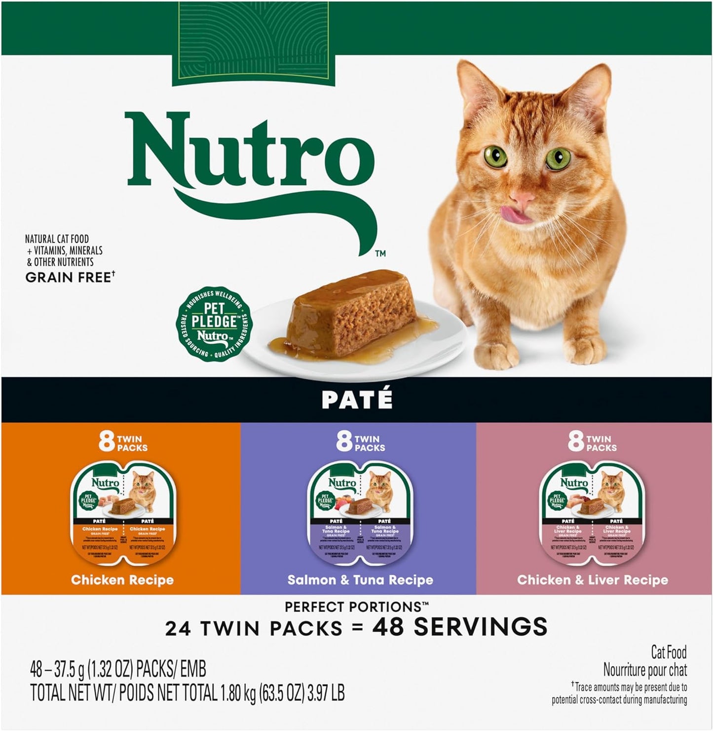 Nutro Natural Choice Wet Cat Food Pate Variety Pack for Cats