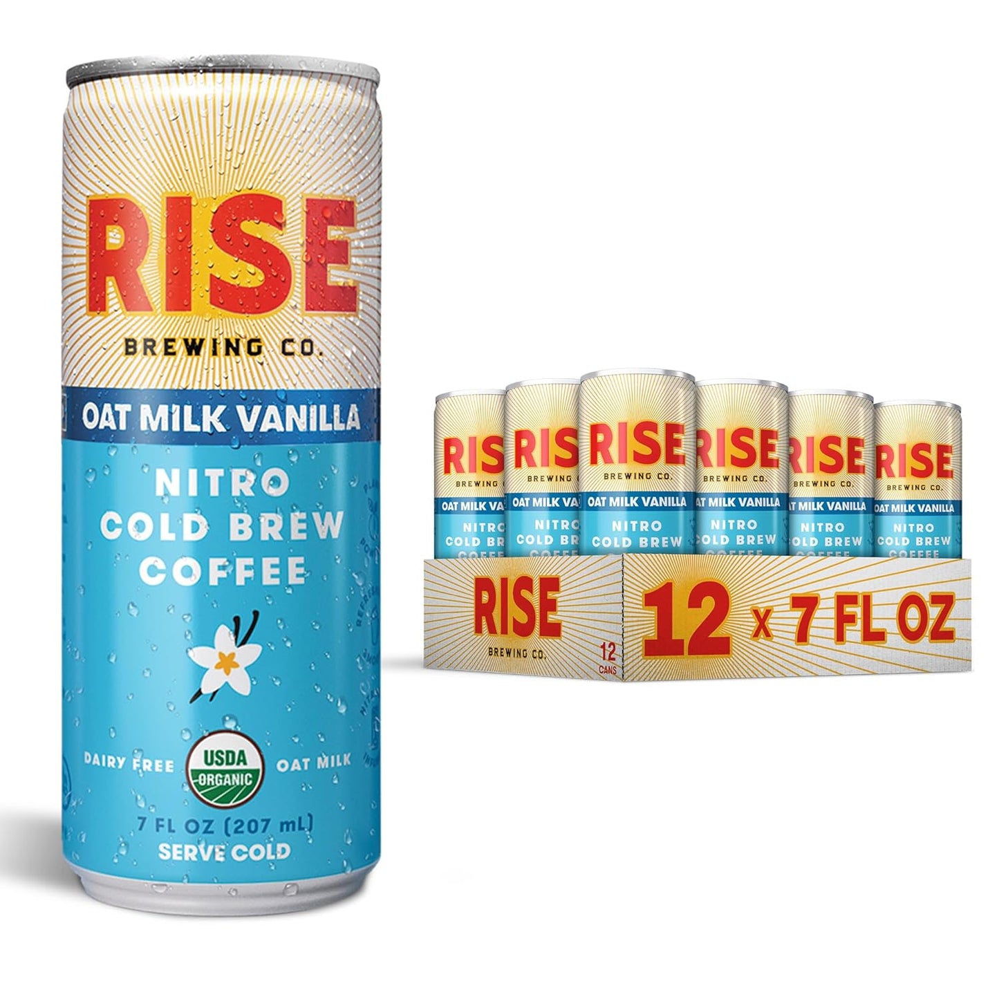 Organic Vanilla Oat Milk Nitro Cold Brew - Vegan & Non-GMO