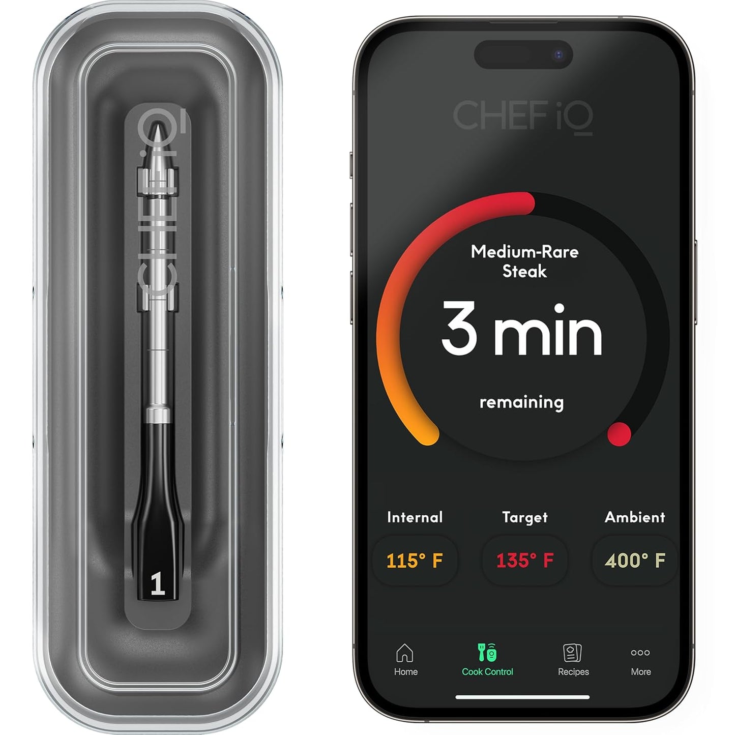 Wireless Smart Meat Thermometer by CHEF iQ - Ultimate BBQ Monitoring