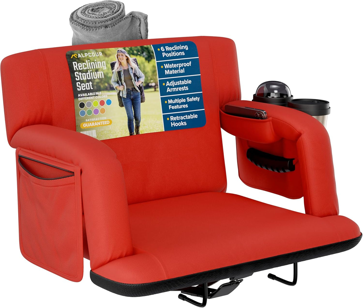 Reclining Stadium Seats with Back Support for Ultimate Comfort