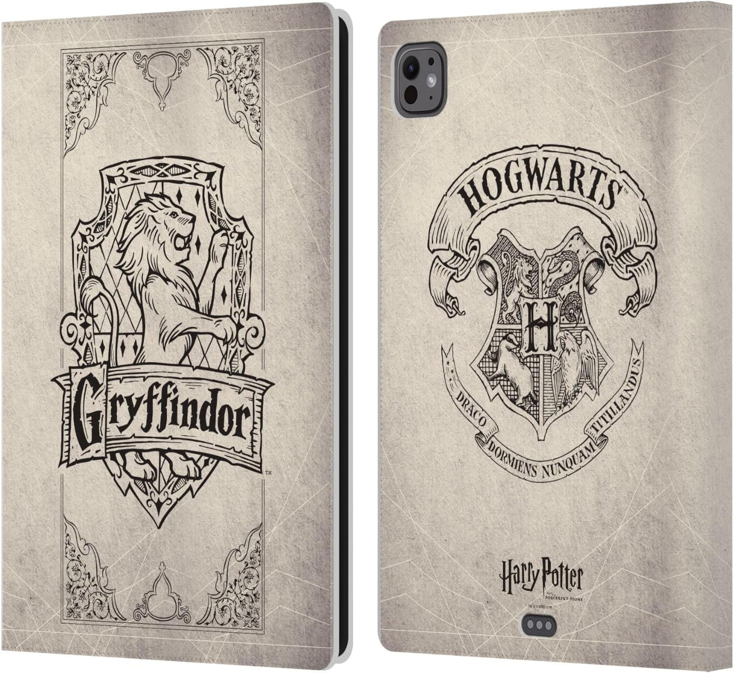 Harry Potter Gryffindor Parchment Leather Wallet Case for iPad Pro