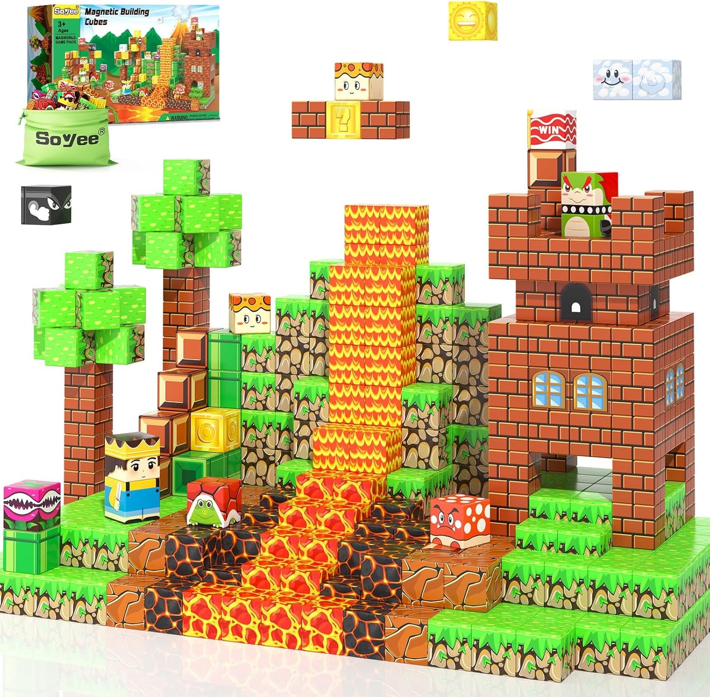 Soyee Magnetic Blocks - Build Your Own Adventure Game World