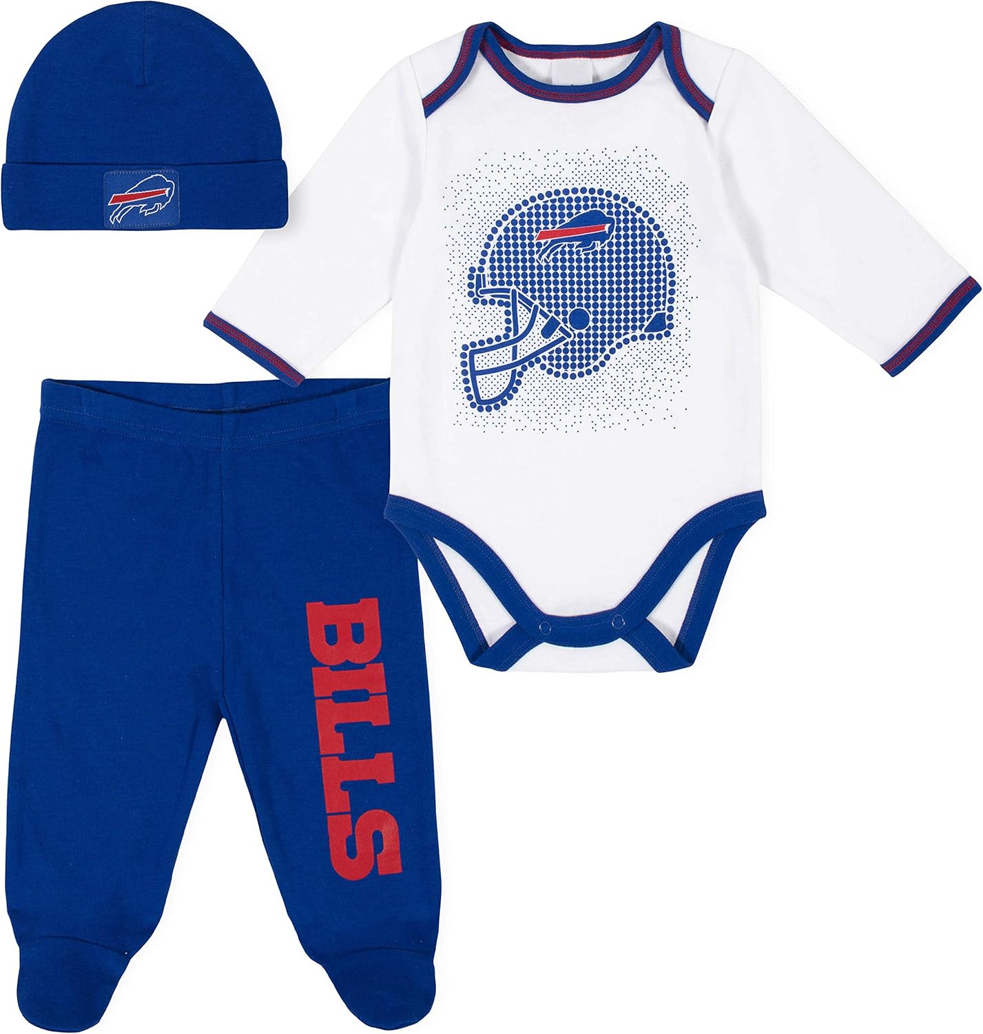 Gerber Unisex Baby NFL Team Footed Pant and Bodysuit Gift Set