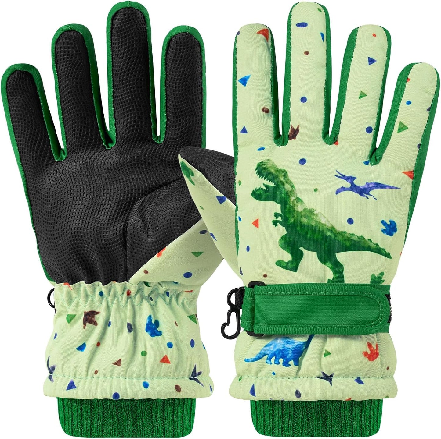 Premium Waterproof Kids Ski Gloves - Non Slip & Windproof - WAWSAM