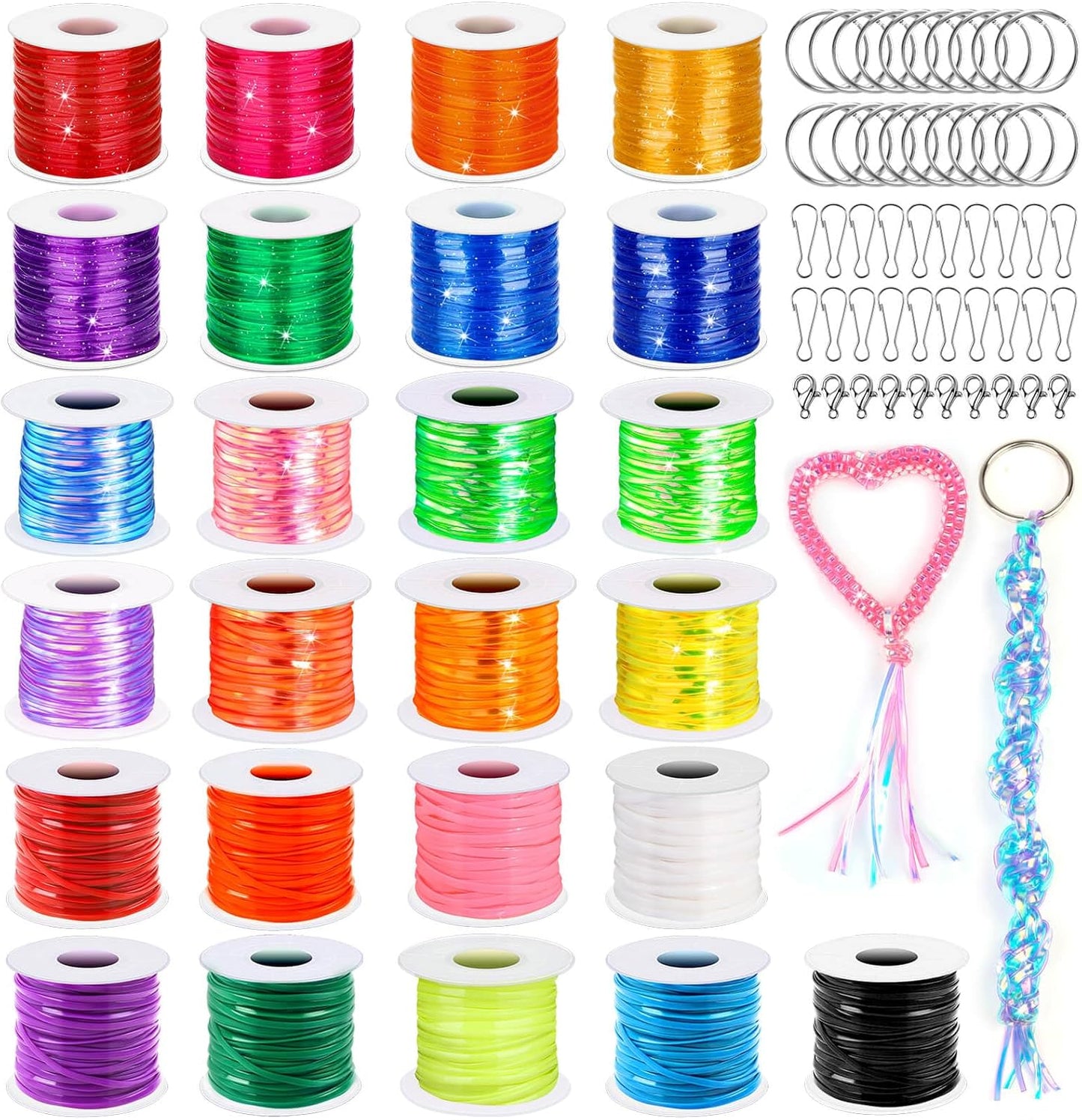 Cridoz Lanyard Kit for Boondoggle & Gimp String Weaving Fun
