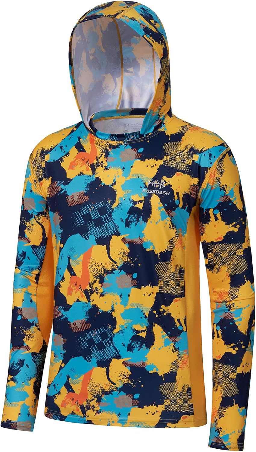 BASSDASH UPF 50+ Camo Hoodie - Sun Protection & Style!