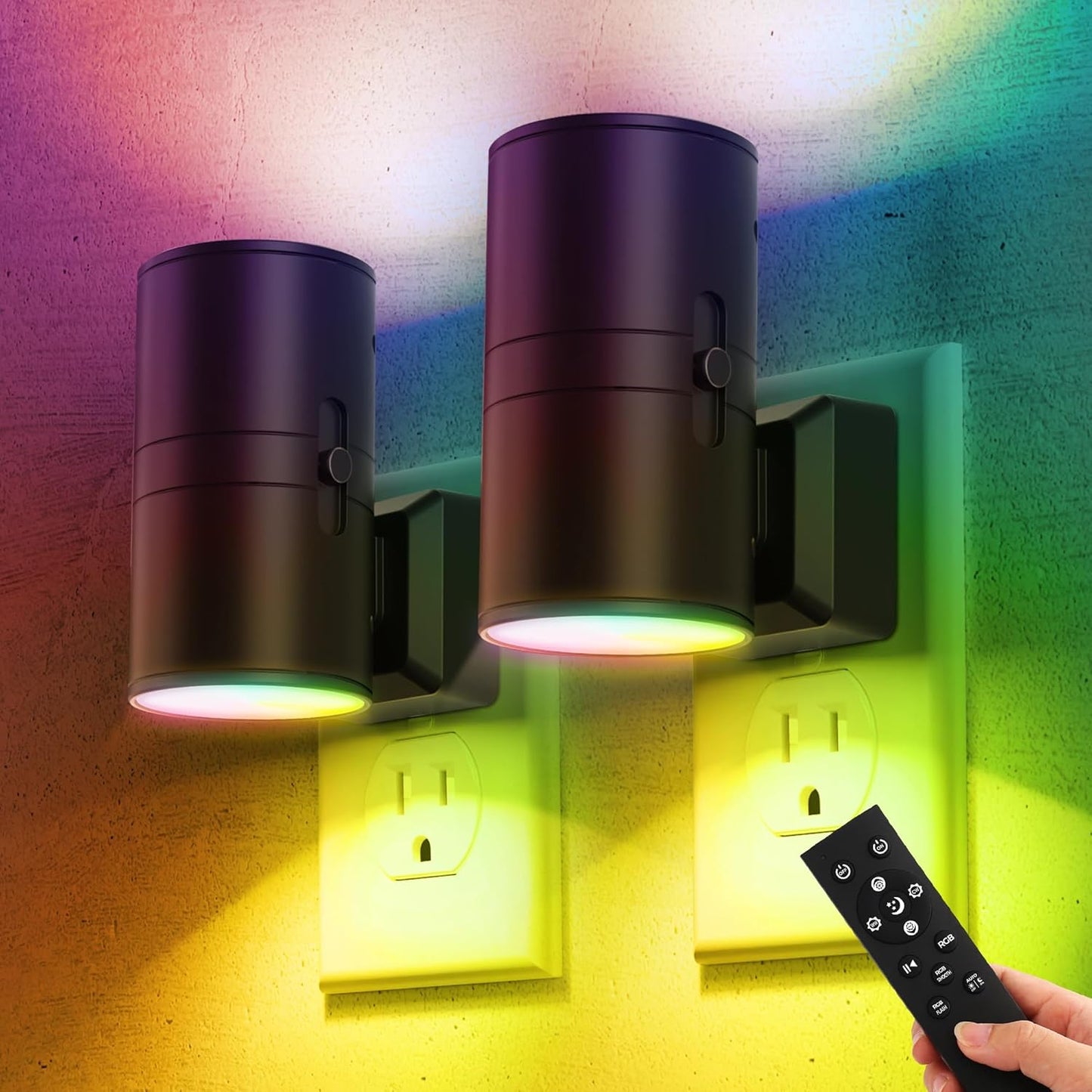 Briignite Night Lights Plug into Wall with Remote Control