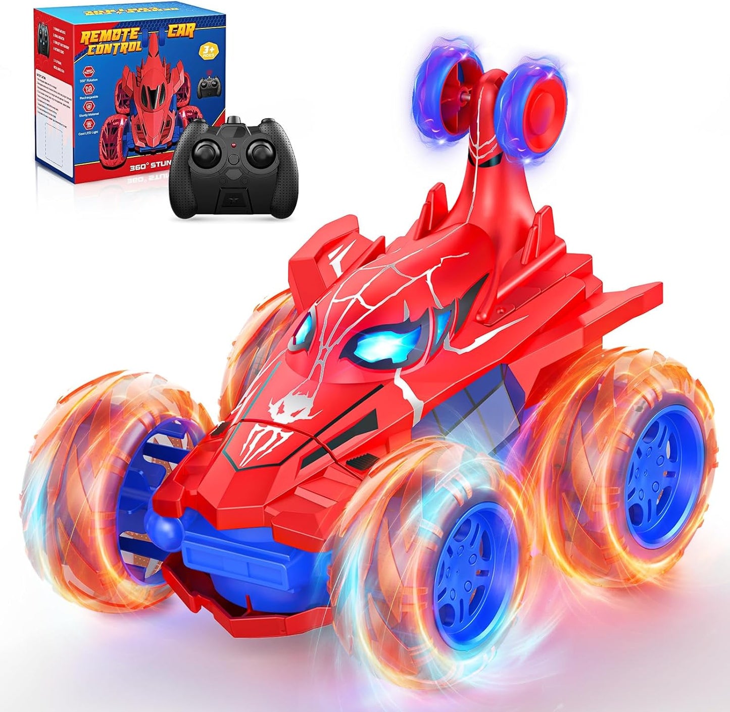 Rechargeable Stunt RC Car with 360 Flips - Doodays