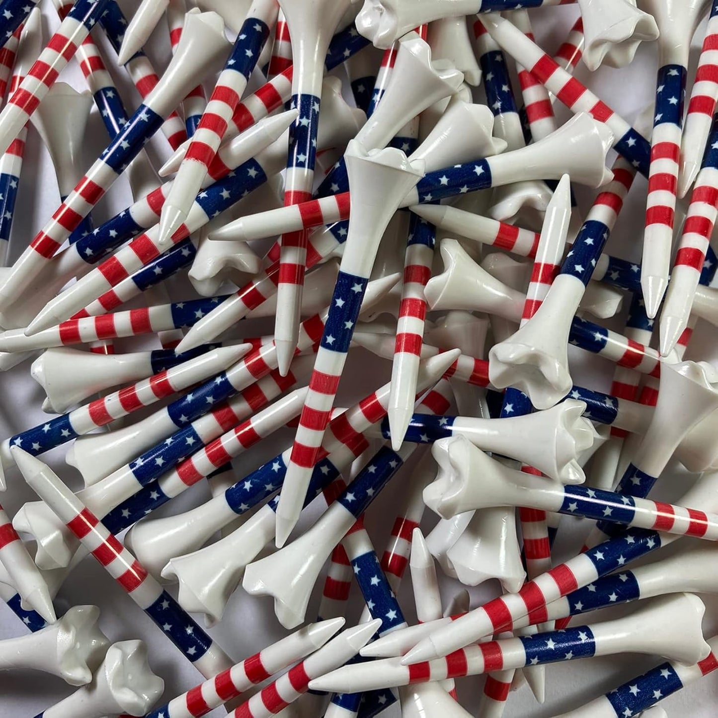 100 Count Pride Performance Golf Tees - Stars and Stripes for Superior Performance