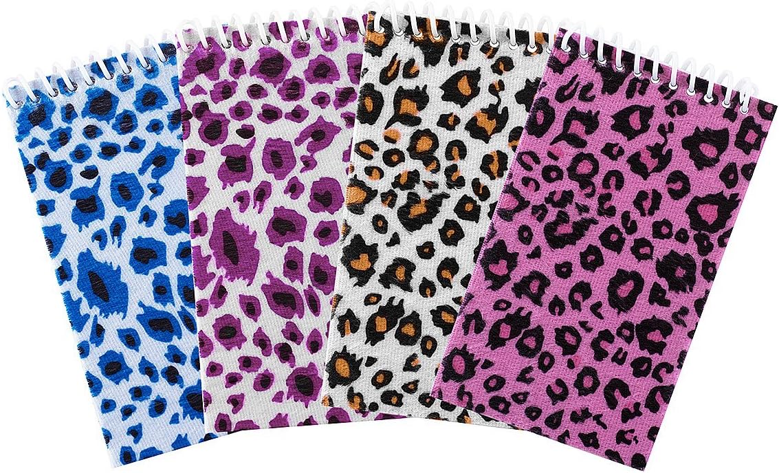 Wild Print Spiral Notebook Pads (12 Pack)