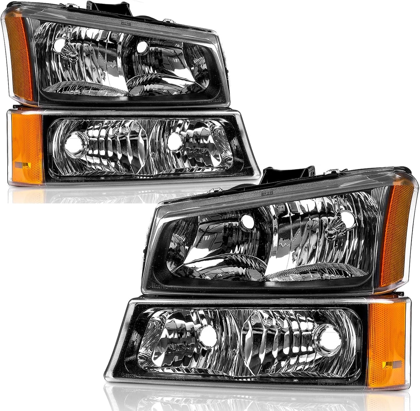 Headlights Assembly for 2003-2006 Chevy Silverado & Avalanche