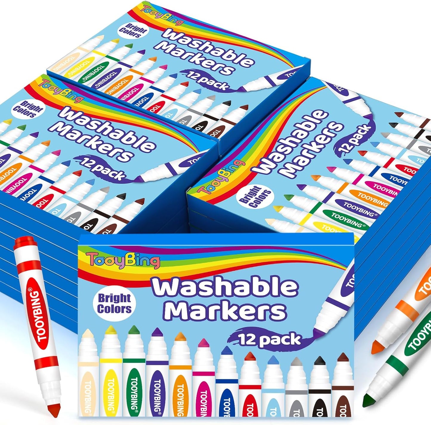 Washable Markers Bulk Set for Kids Classroom Art Supplies