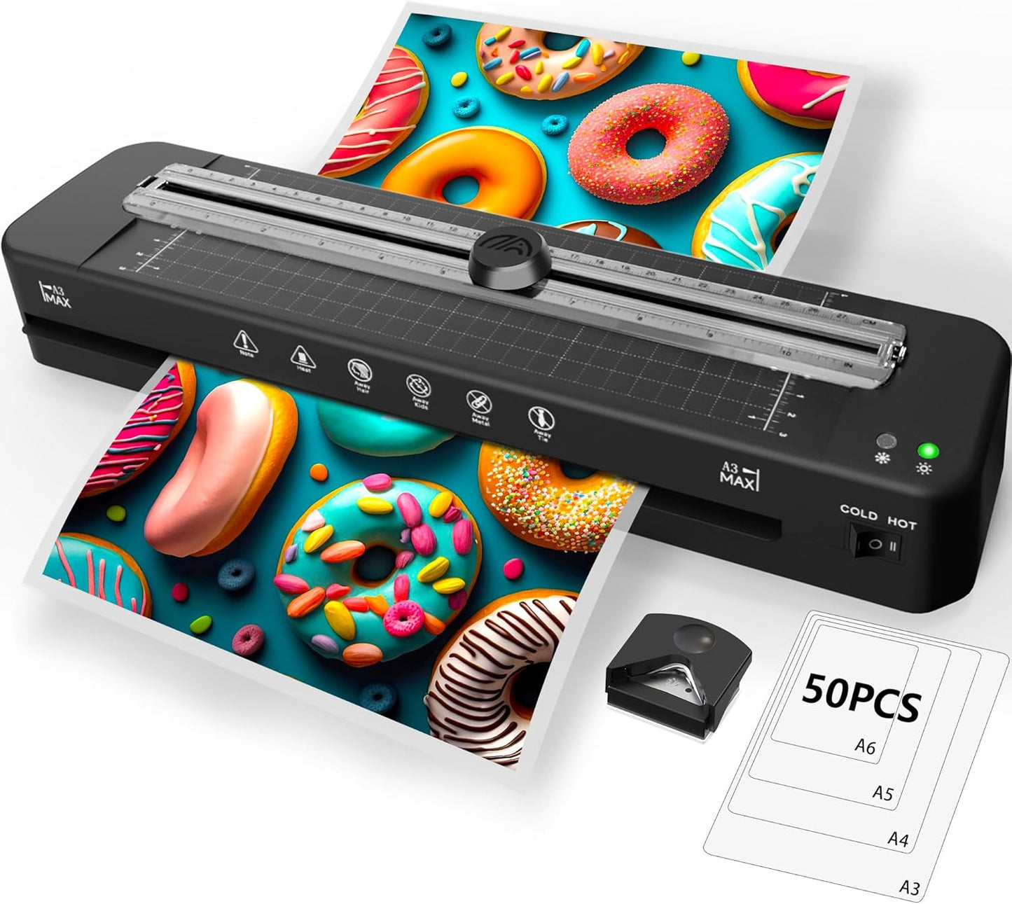 Raycial 13 Laminator: Versatile Cold & Thermal Lamination - Includes 50 Sheets!