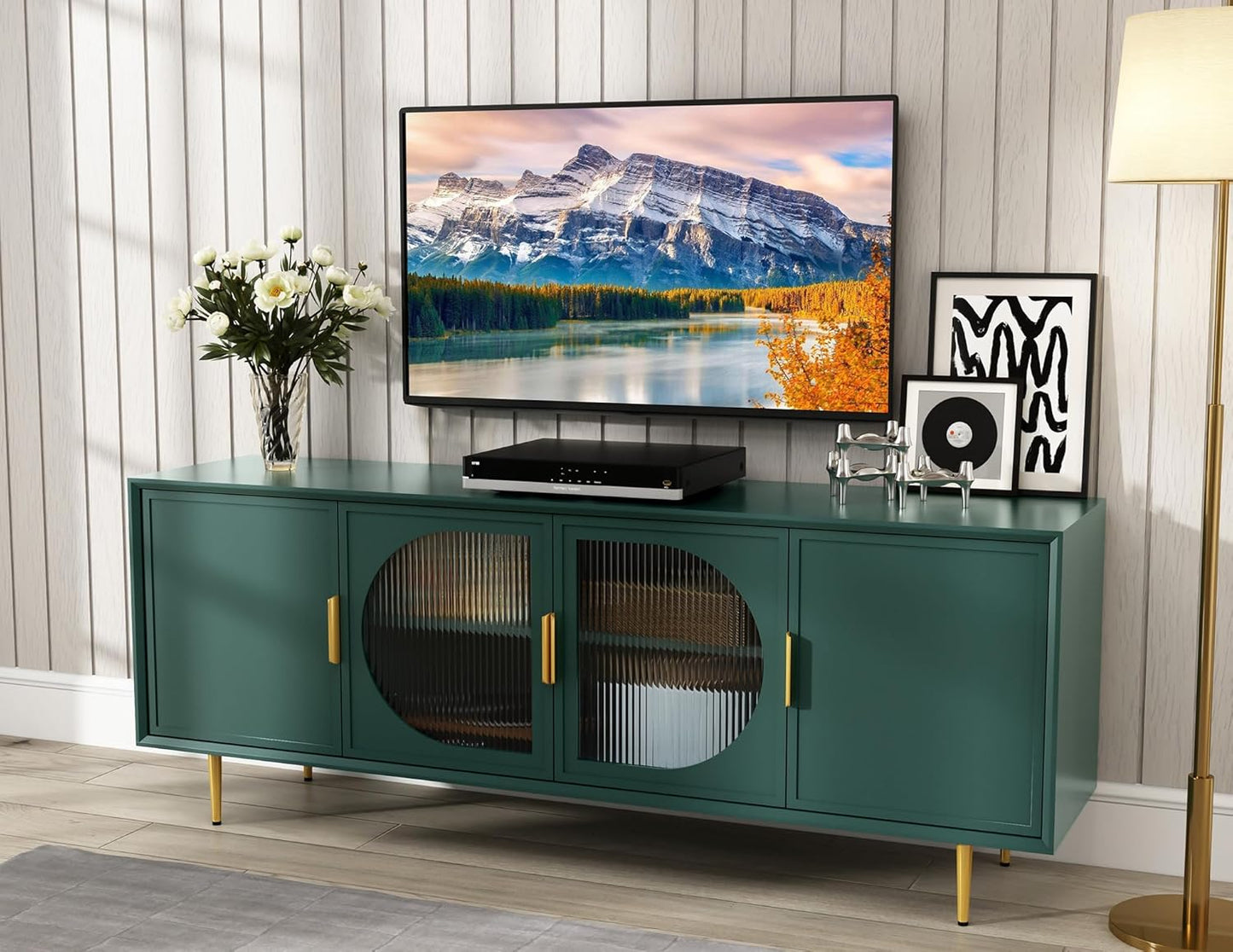 ARTPOWER Modern TV Stand - Stylish Storage & Display