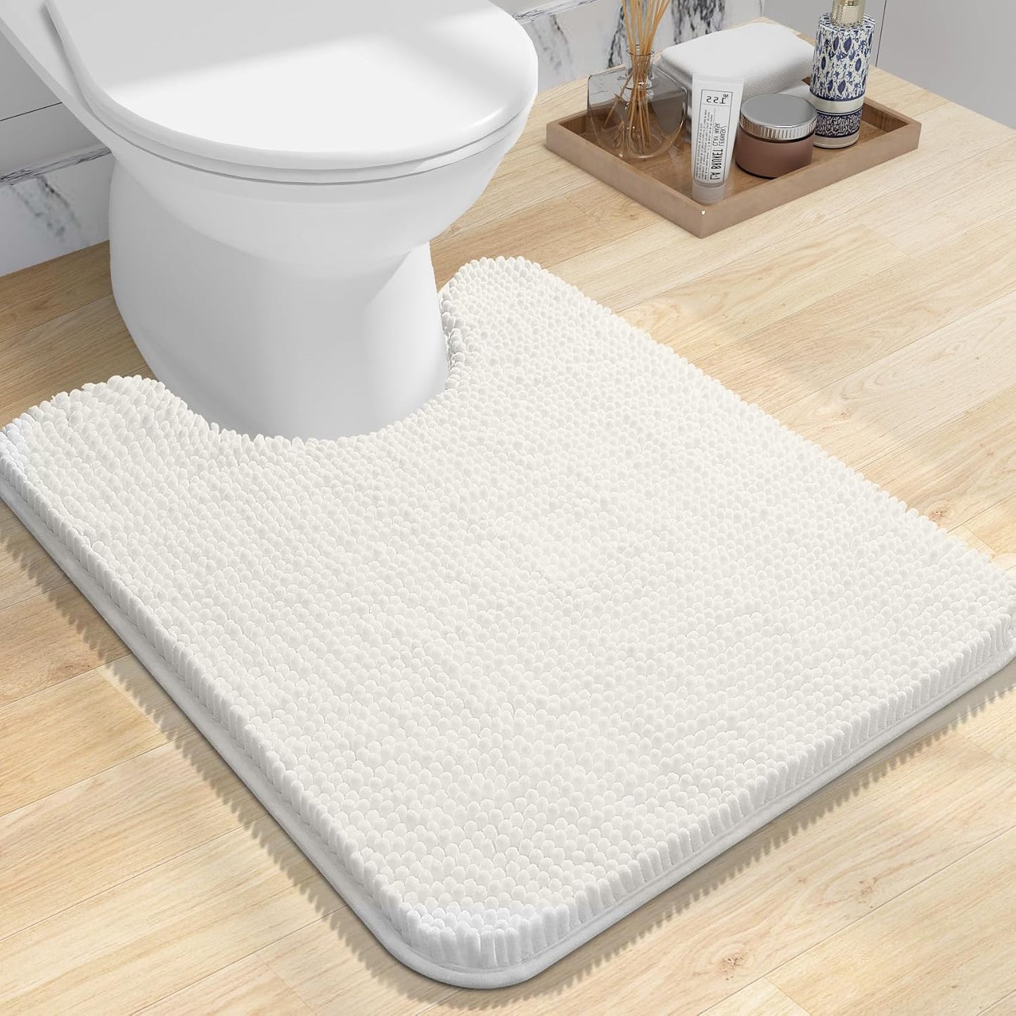 OLANLY Toilet Rugs U-Shaped 24x20 for Ultimate Comfort
