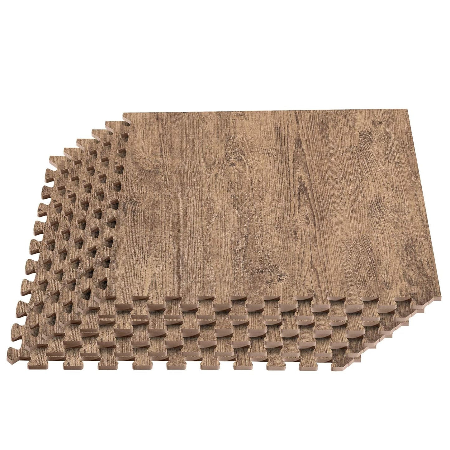 Forest Floor Farmhouse Printed Foam Tiles for Stylish Flooring