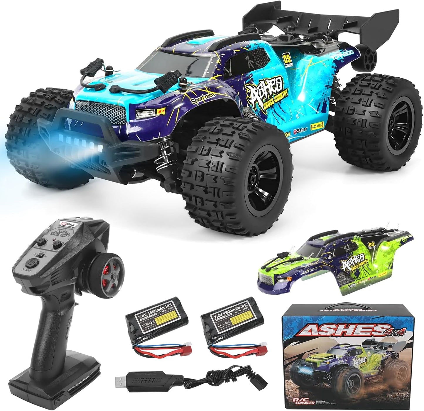 1:18 Scale All-Terrain RC Car for Adults - High Speed 4WD Truck