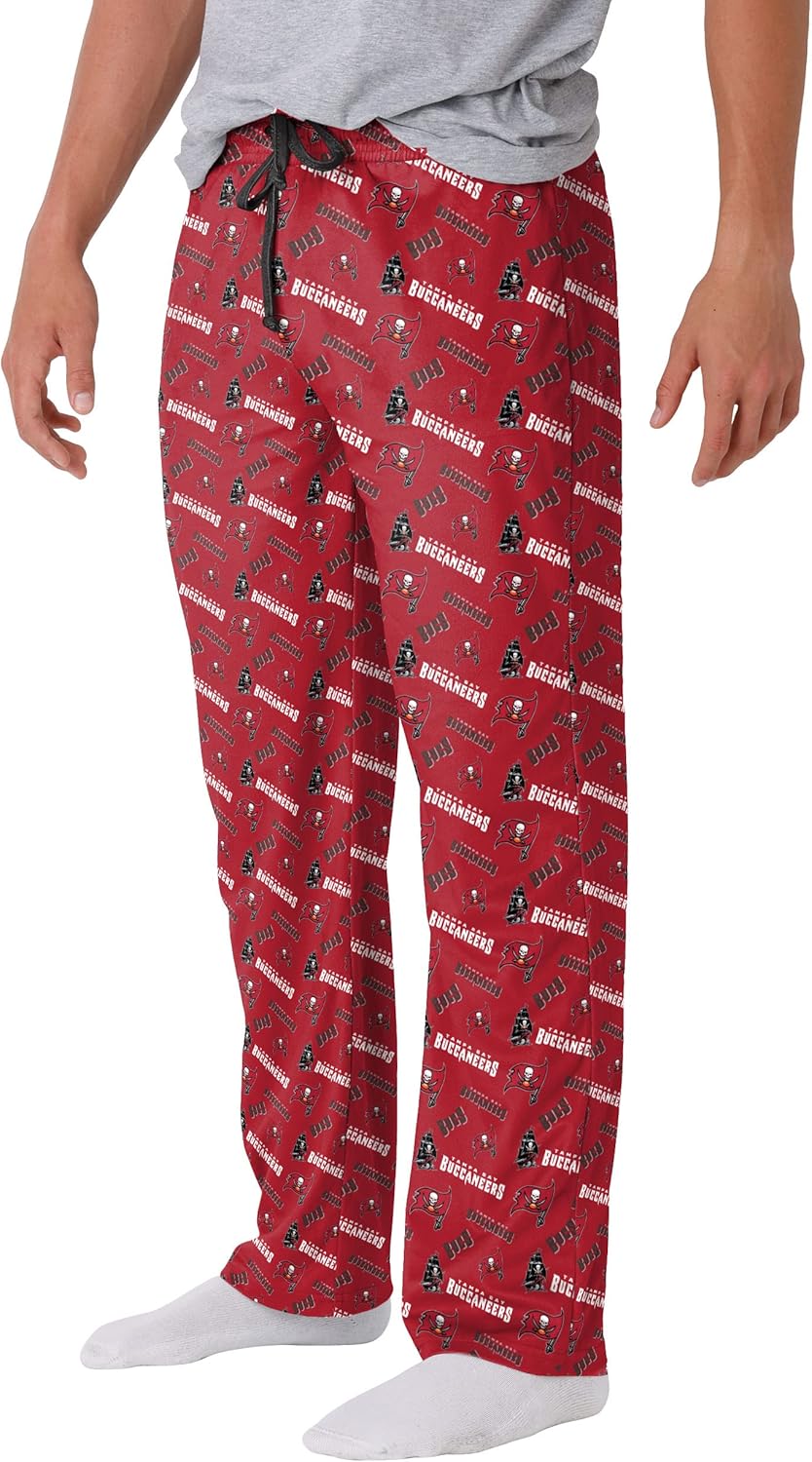 FOCO Men's NFL Team Logo Repeat Print Lounge Pants for Comfort