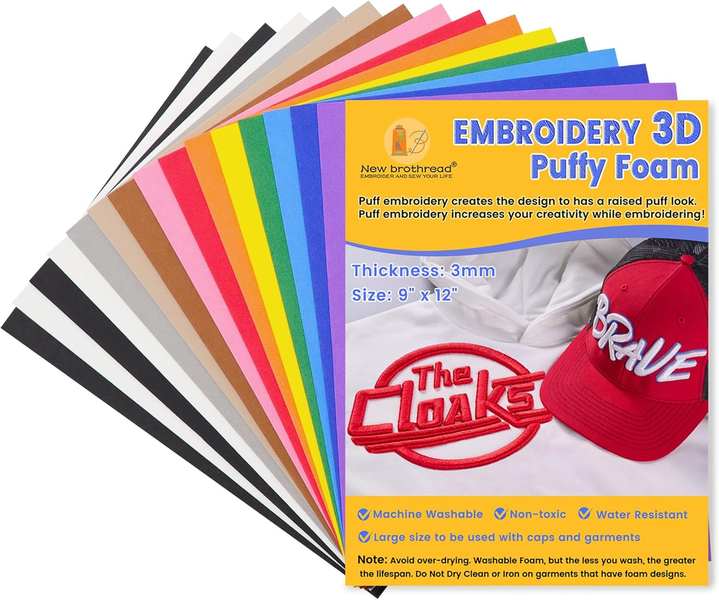 15PCS Puffy Foam - Create 3D Embroidery!