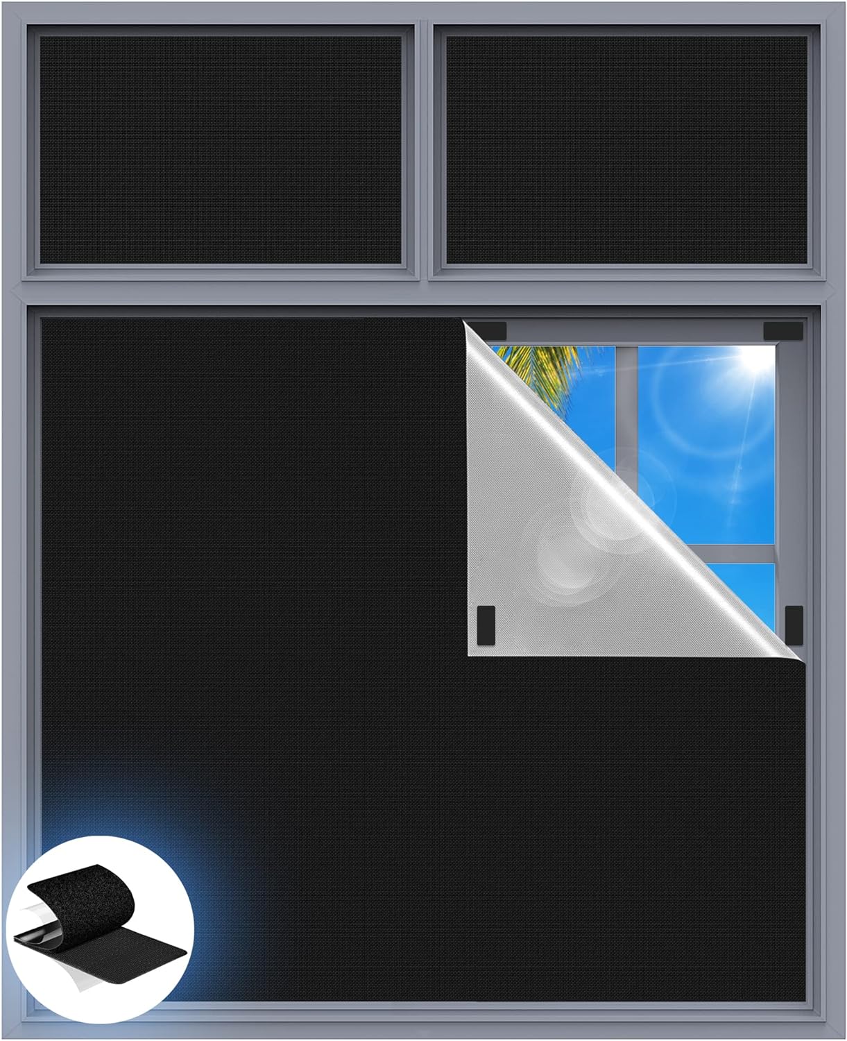 Portable 100% Blackout Curtains for Ultimate Darkness