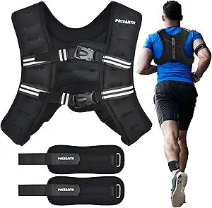 PACEARTH Weighted Vest for Enhanced Strength Training and Fitness