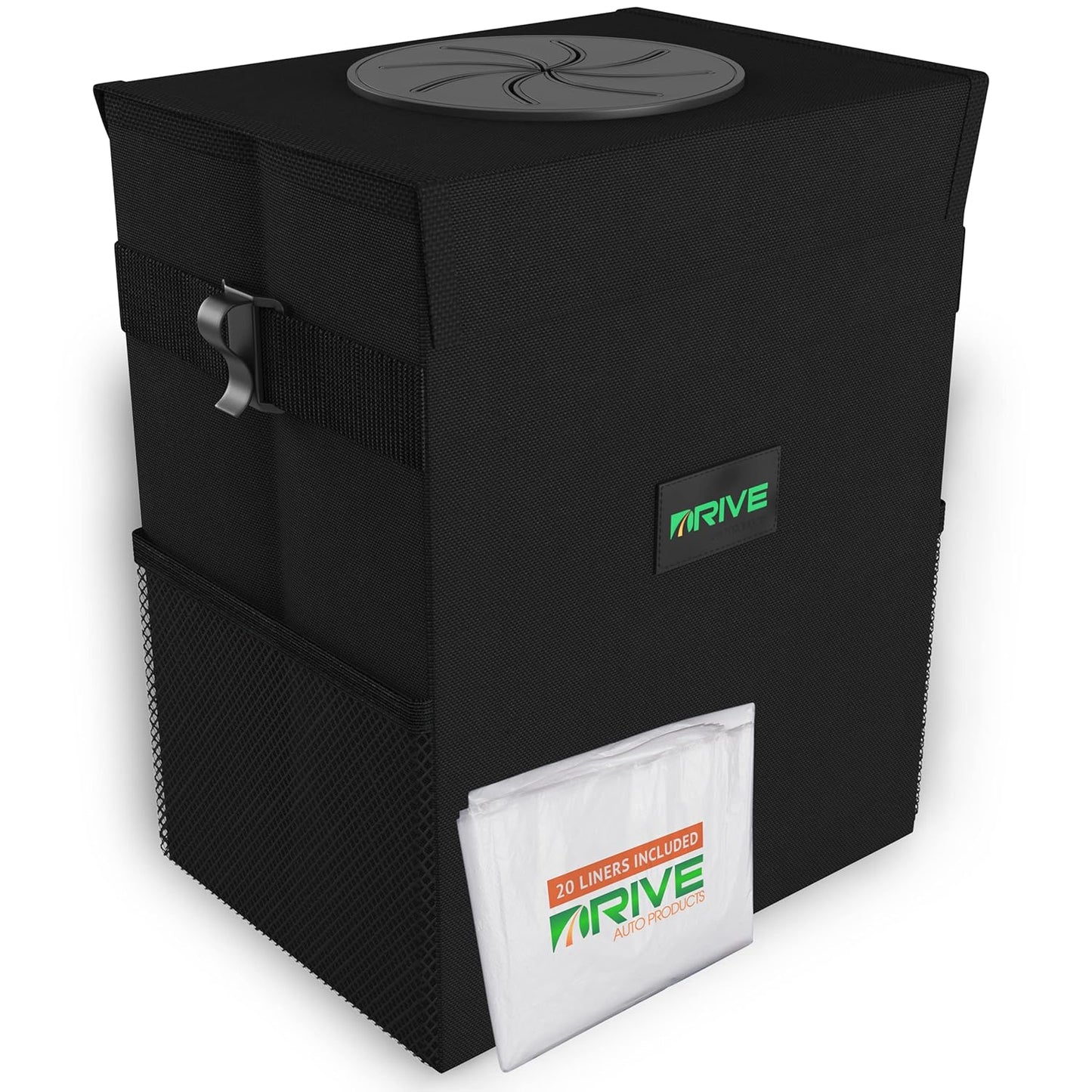 Collapsible Auto Trash Can - Leakproof Bin with Bags - Car Essential