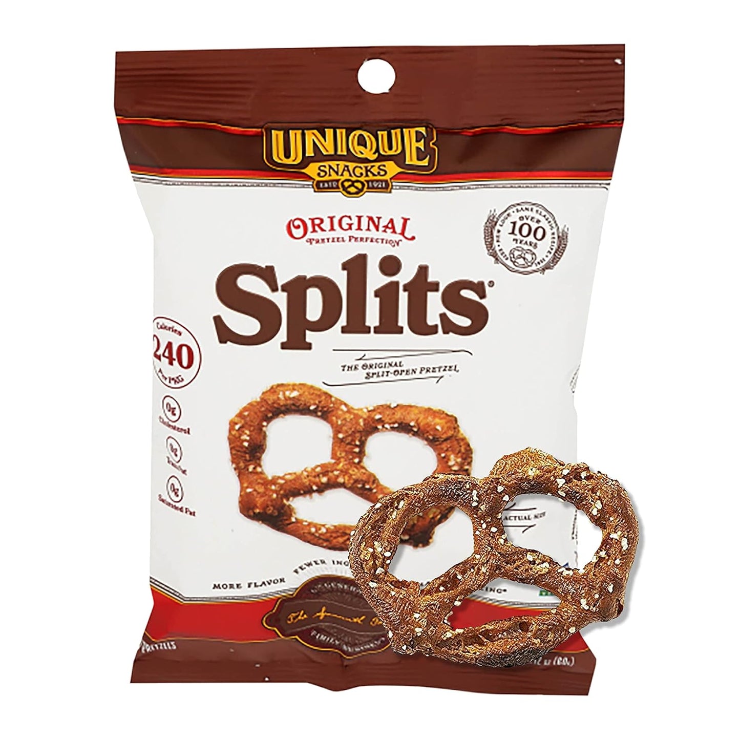 Unique Snacks Original Splits Pretzels - Delicious Homestyle Snack