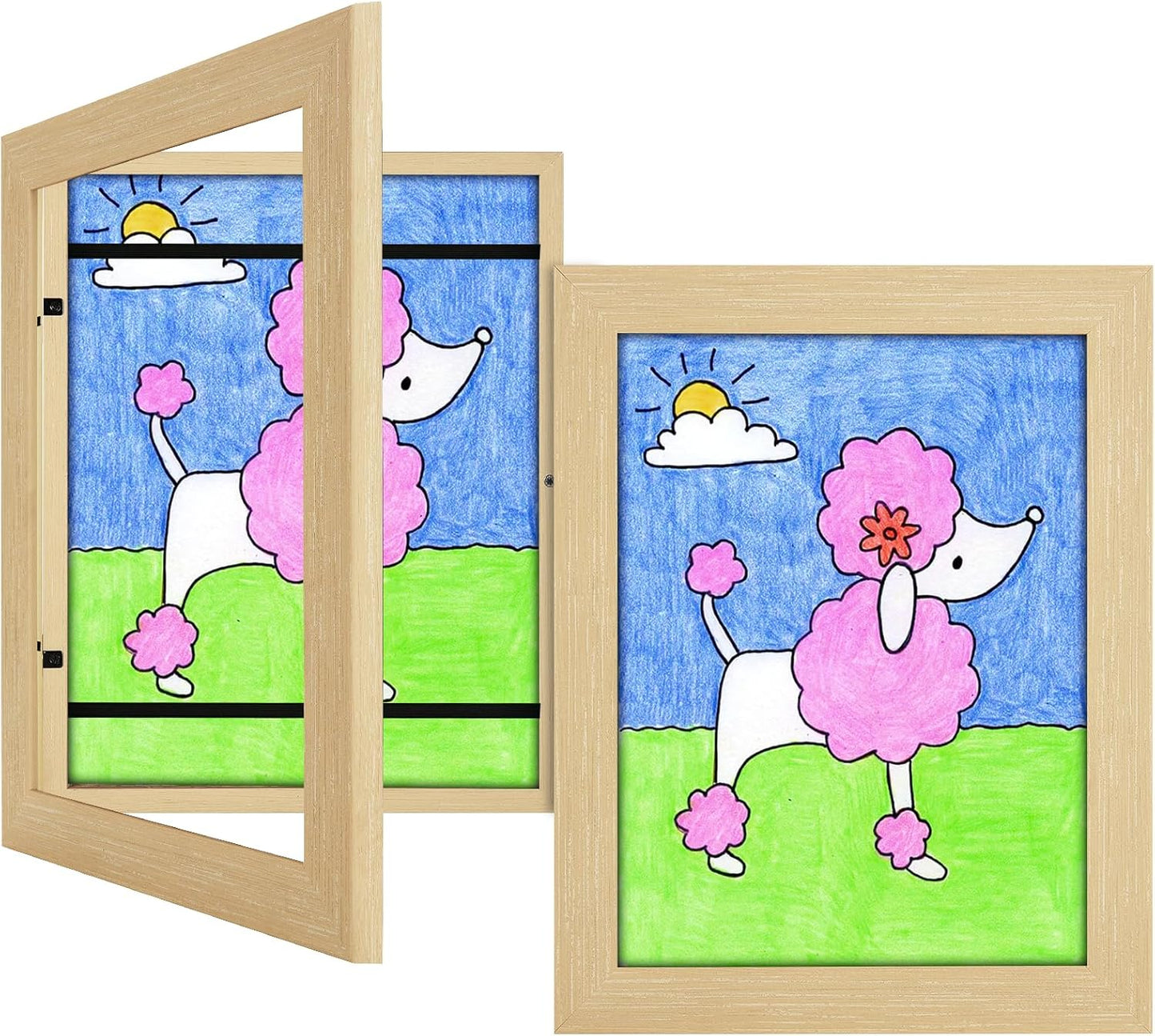 Kids Art Frames Set for Displaying Child Artwork and Crafts