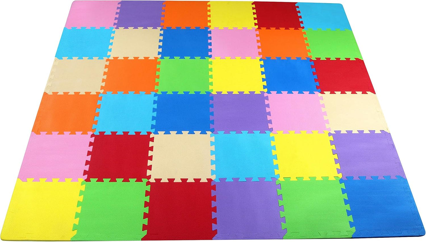 Colorful Non Slip EVA Foam Puzzle Mat by BalanceFrom
