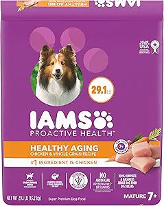 IAMS Healthy Aging Dry Dog Food for Senior Dogs with Chicken