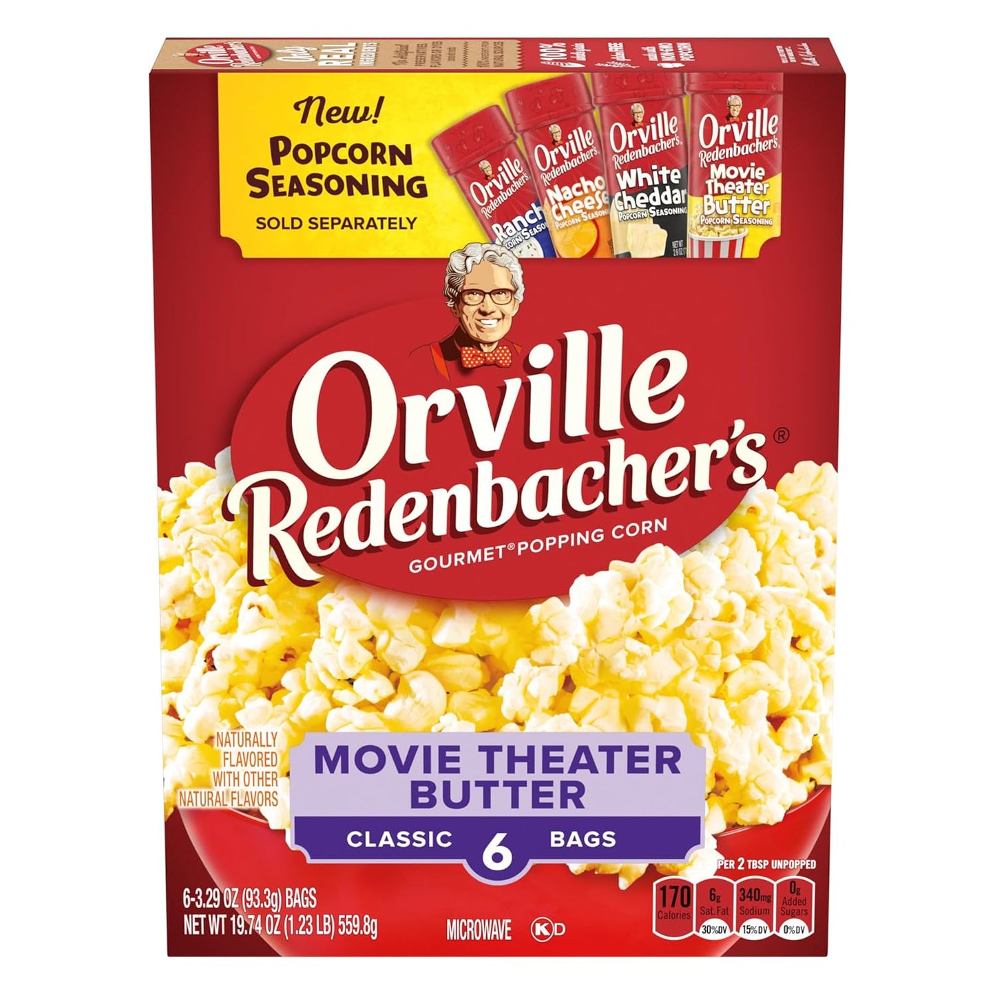 6-Pack Movie Theater Butter Popcorn