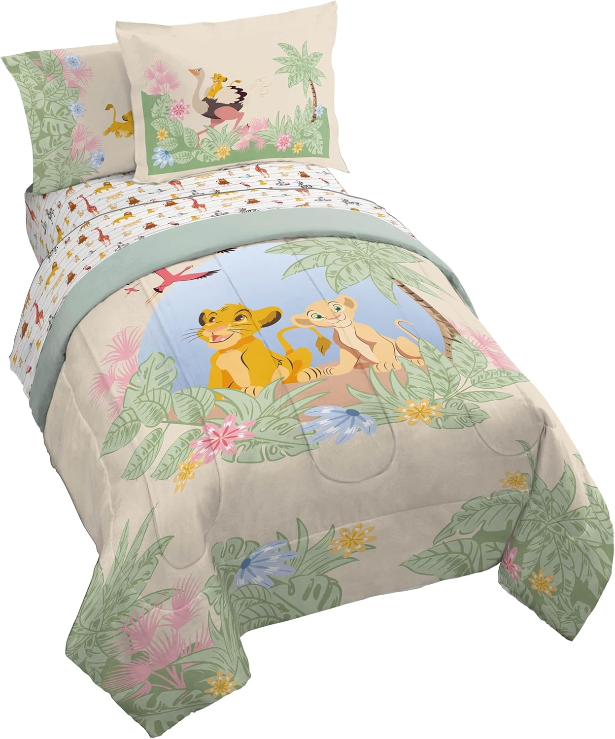 Lion King Kids Comforter Set with Sheets and Pillow Covers