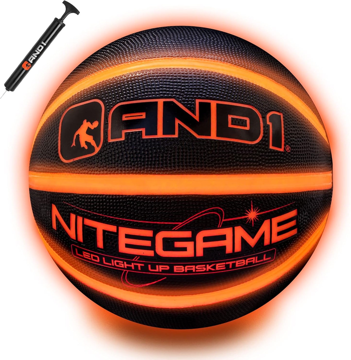 AND1 Nitegame LED Light Up Basketball for Nighttime Fun