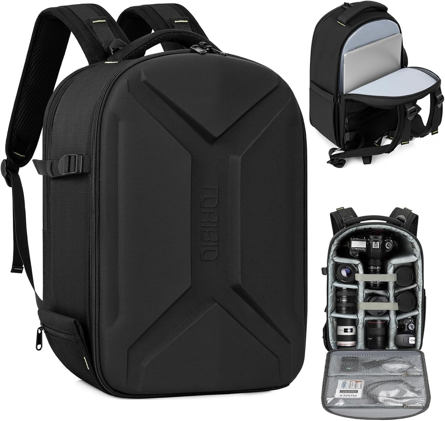 TORIBIO Waterproof Camera Backpack with Laptop Compartment