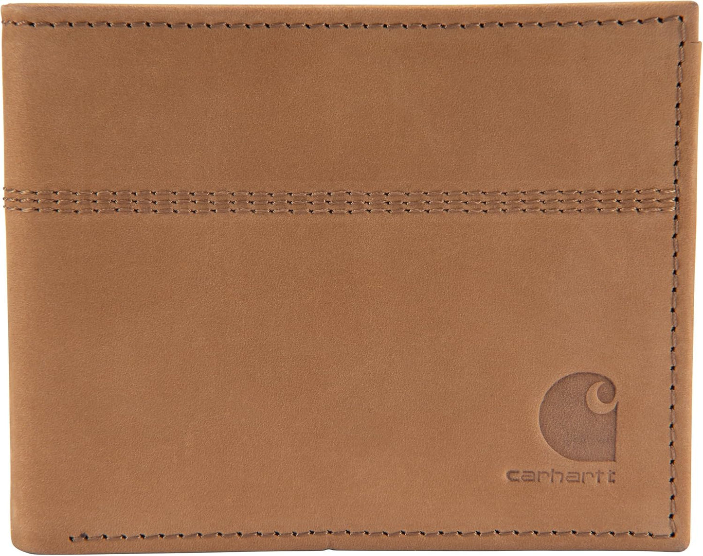 Carhartt Men's Casual Saddle Leather Wallets for Everyday Use