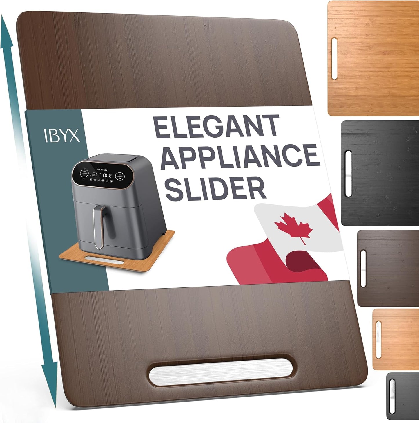 Ibyx Elegant Sliding Tray for Coffee Maker & Kitchen Appliances