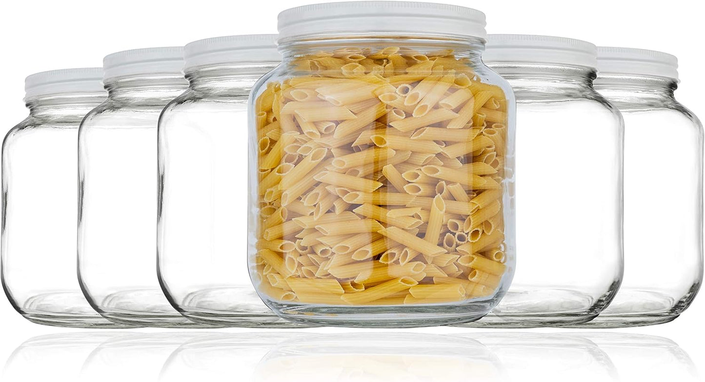 Half Gallon Glass Mason Jars for Canning and Fermenting Needs