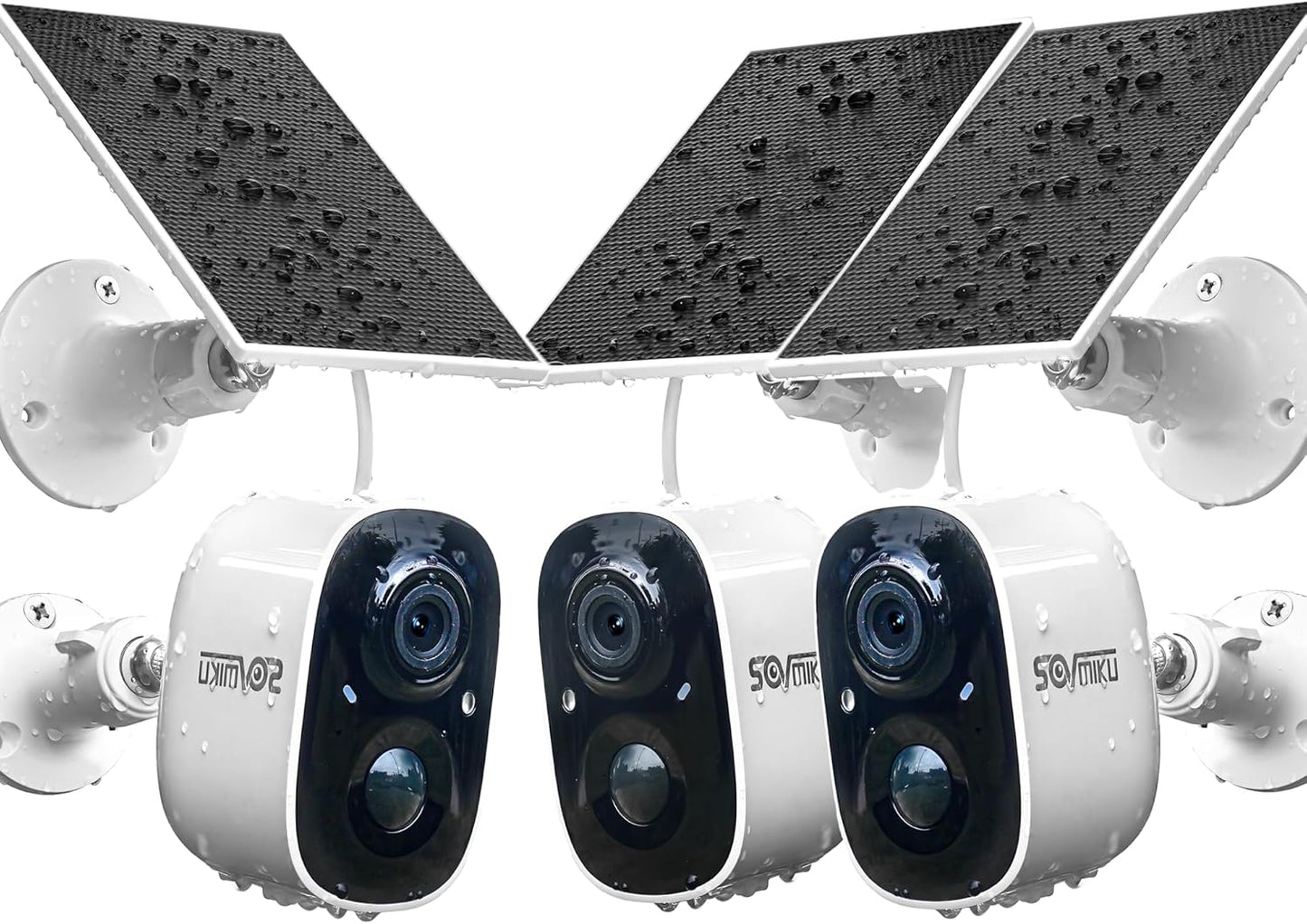 Wireless Solar Security Camera: PIR Motion, Two-Way Audio, Color Night Vision