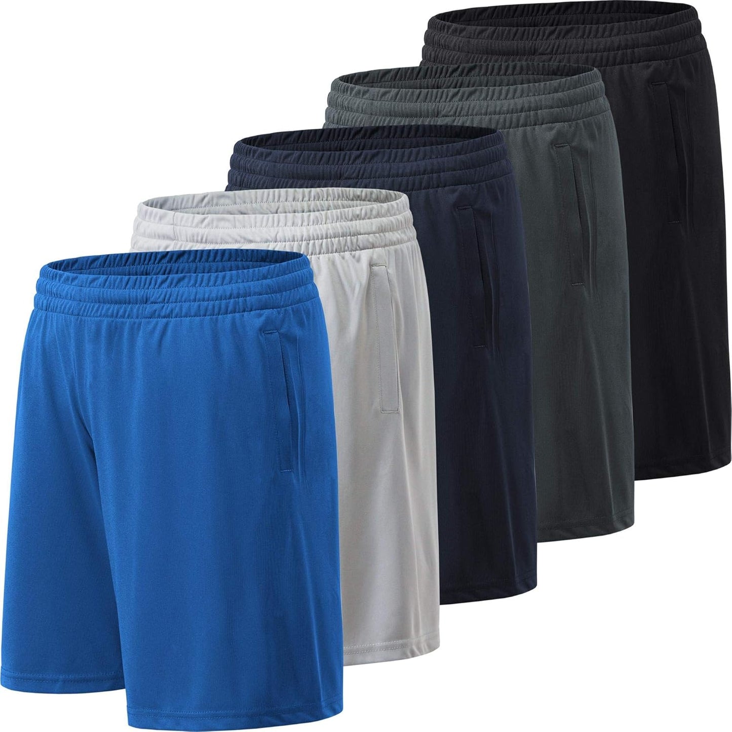 Mens Athletic Shorts with Pockets for Quick Drying Comfort