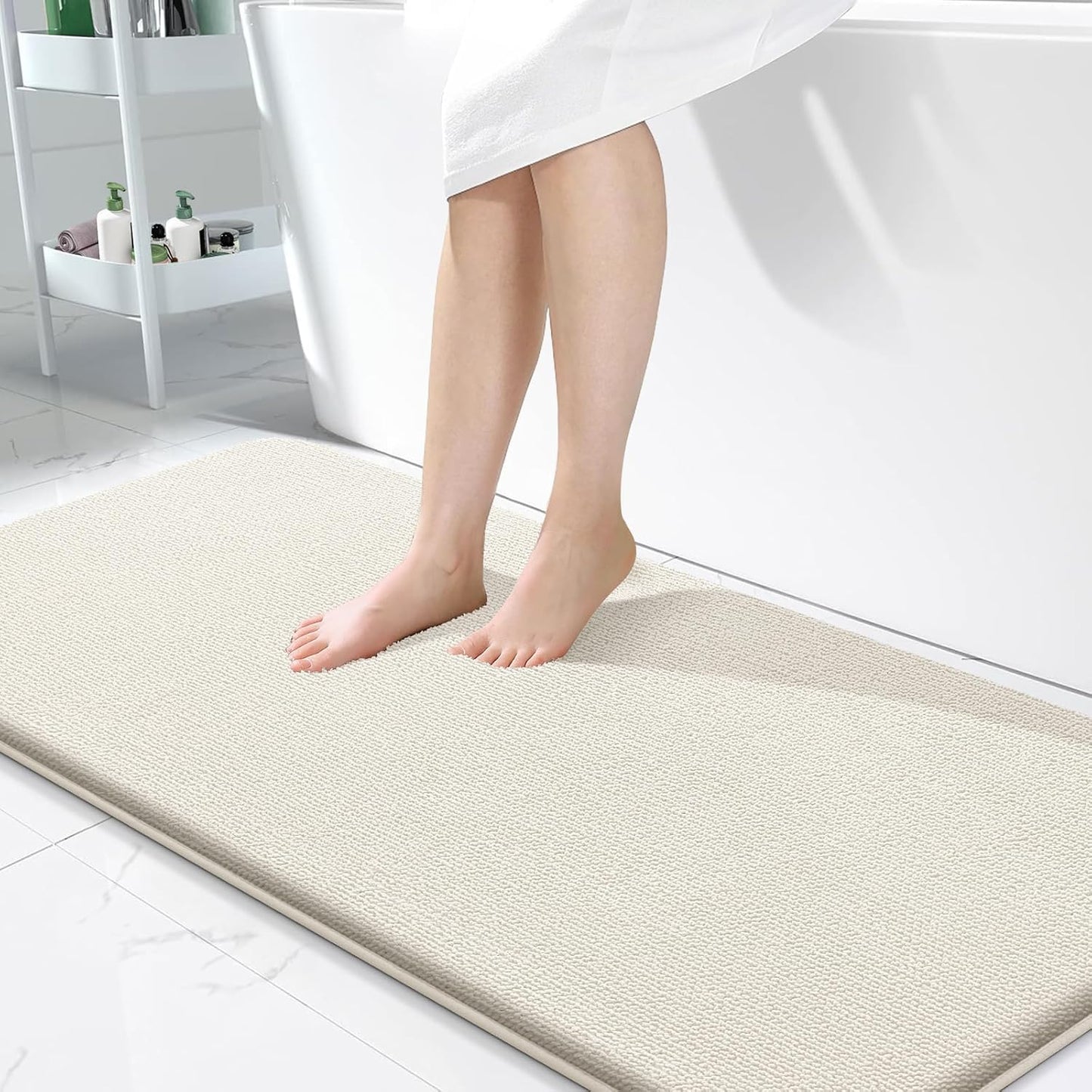 OLANLY Thick Memory Foam Bath Mat Rug for Luxurious Comfort