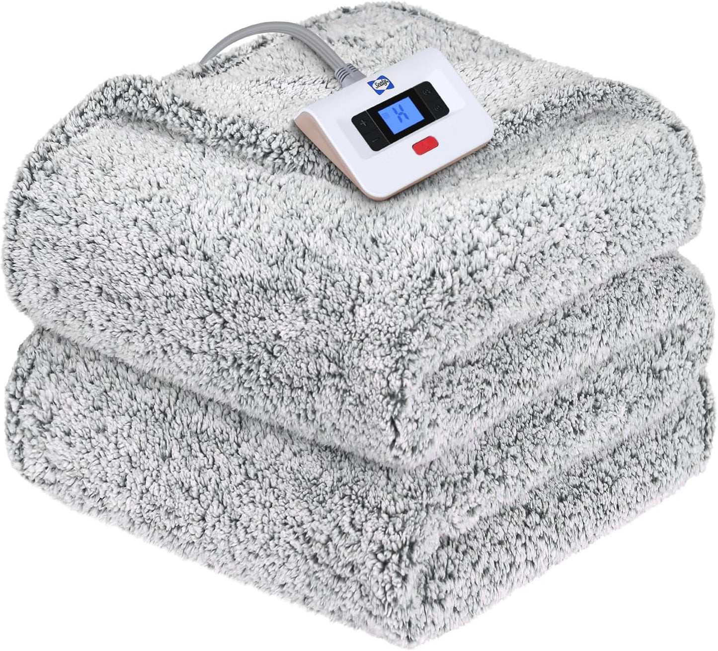 SEALY Electric Blanket Twin Size with 10 Heating Levels & Auto-Off