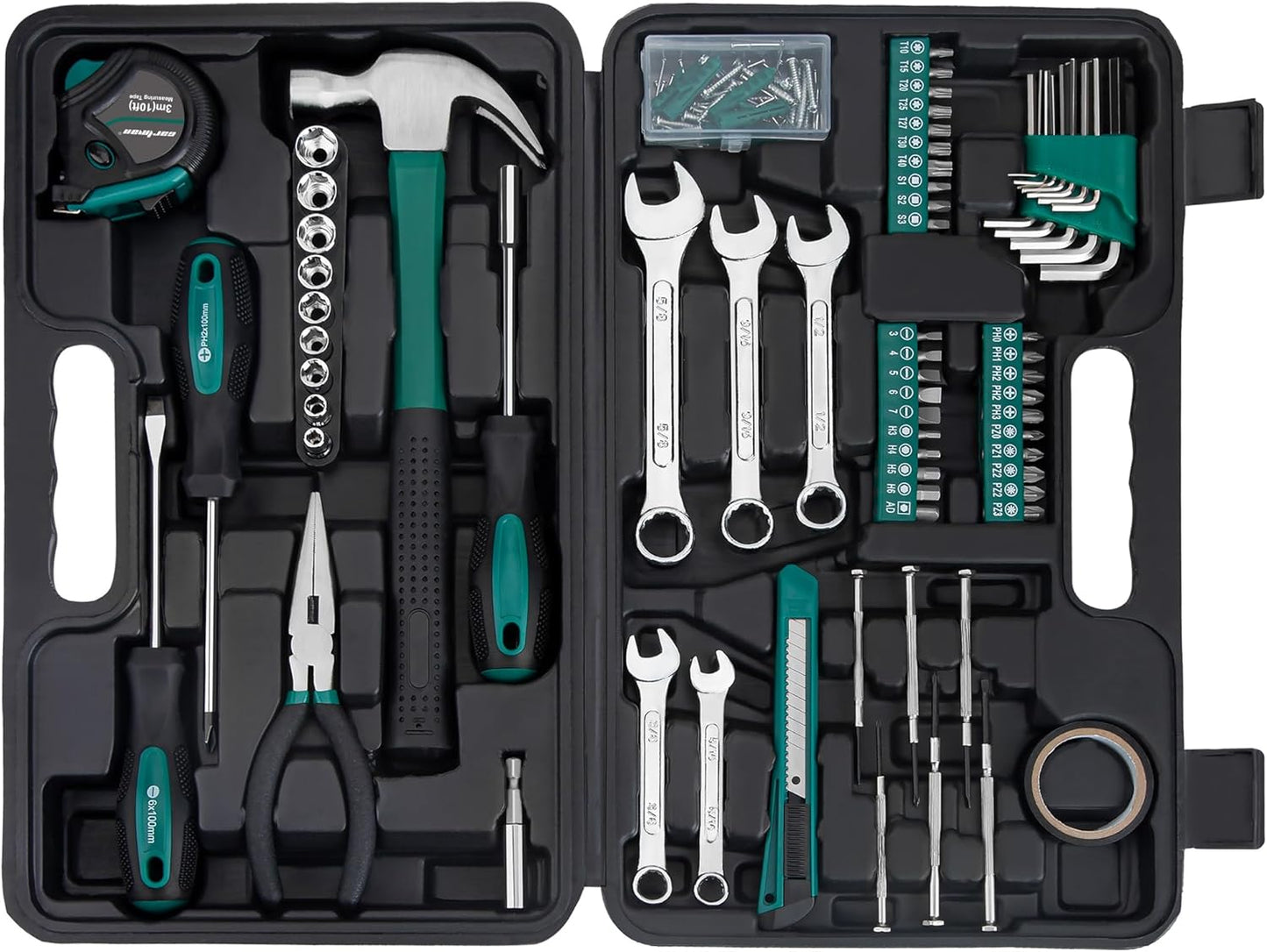 Cartman 148 Piece Tool Set for Automotive and Home Repairs