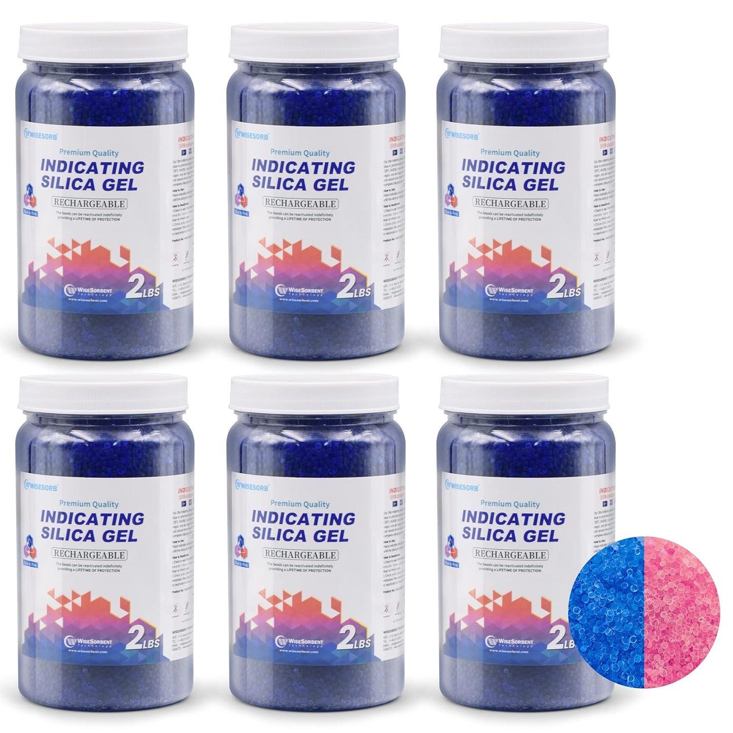 Indicating Silica Gel Beads for Effective Moisture Control