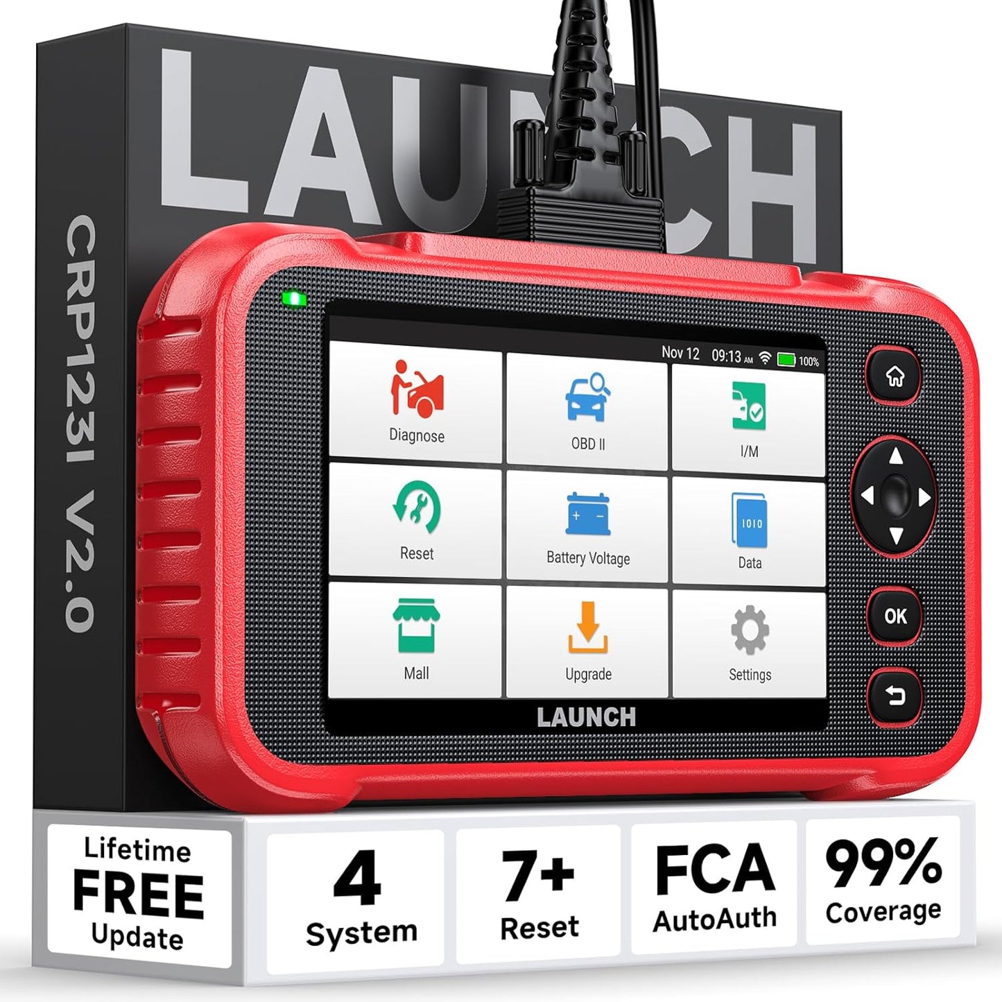 LAUNCH CRP123I V2.0 Elite OBD2 Scanner for Cars and Trucks