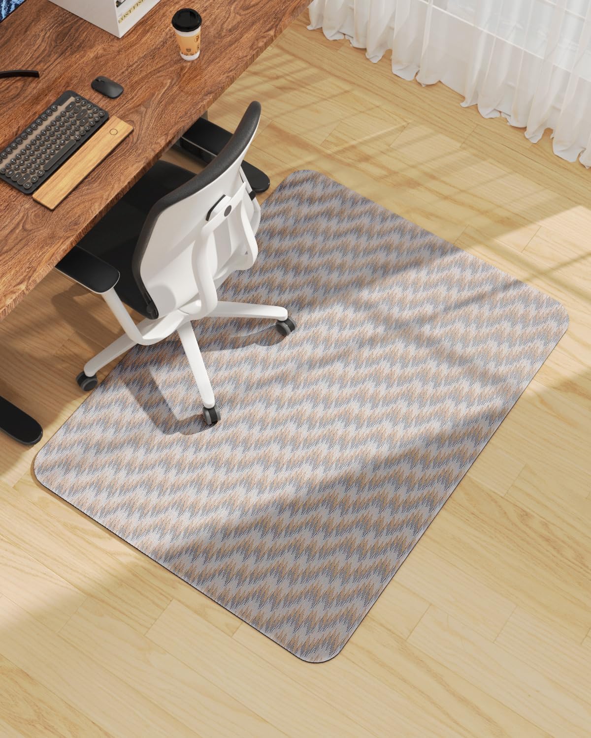 Blvornl Office Chair Mat for Hardwood Floor - Heavy Duty Protector